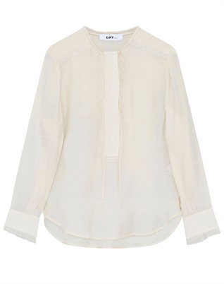 Rasche Refined Fringes Bluse - Jet Stream